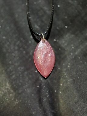 Pink Fine Glitter Necklace